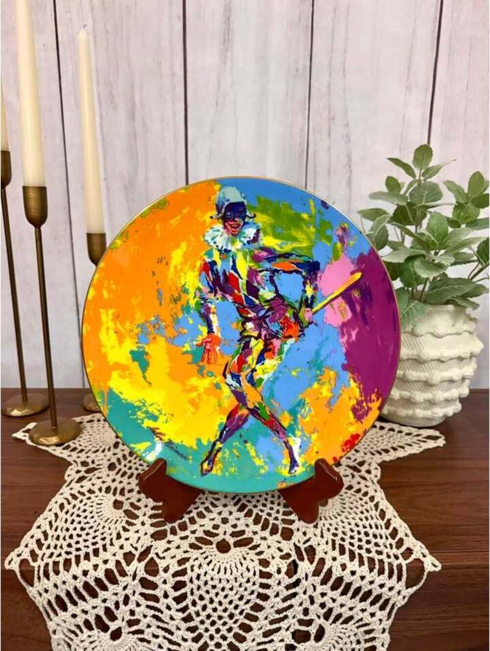 1974 Royal Doulton LeRoy Neiman Harlequin Plate 7195/15000 Original Box